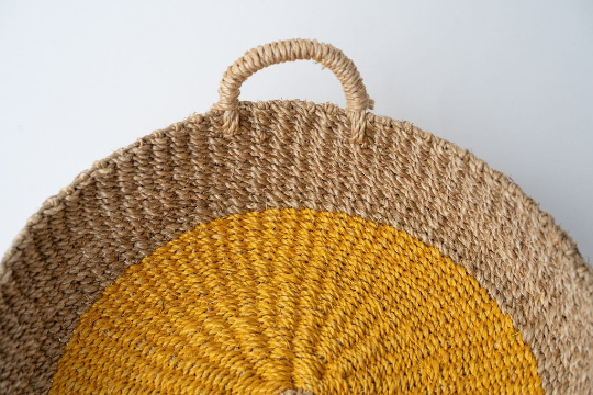 Housewarming Gifts | Yellow round tray & Napkins