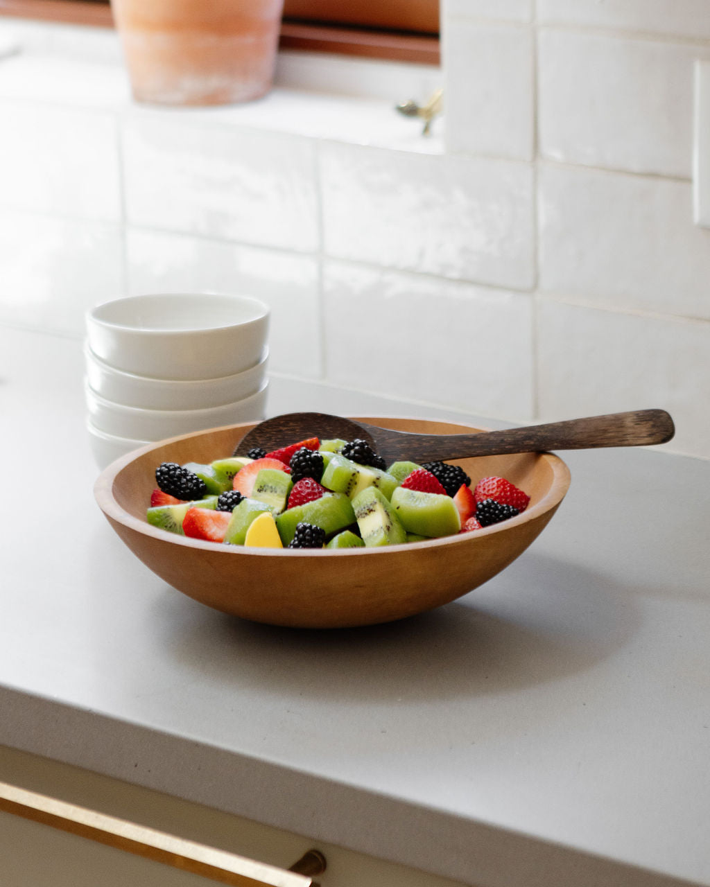 Wooden Palm Spoon | Long Handle