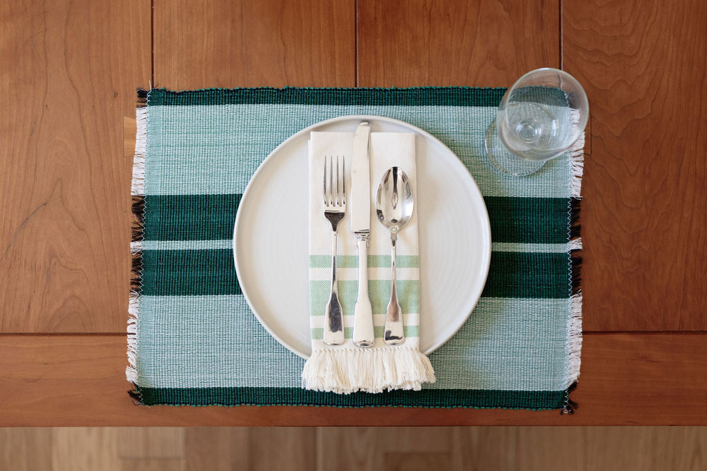 Dining Table Placemat | Forrest Green