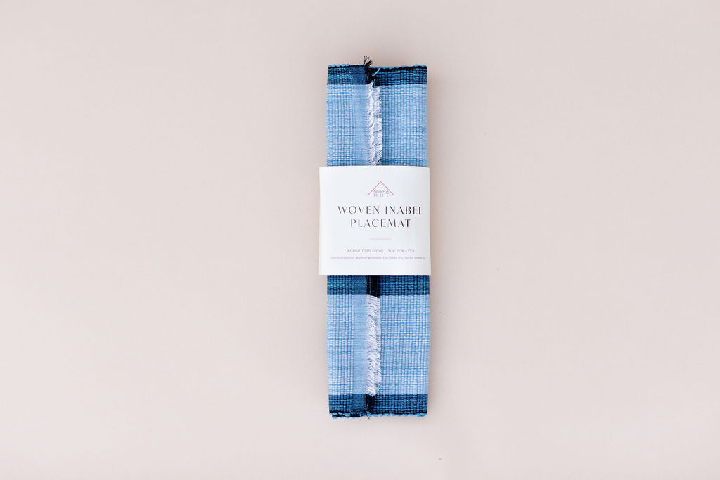 Housewarming Gifts | Blue Placemat & Napkins