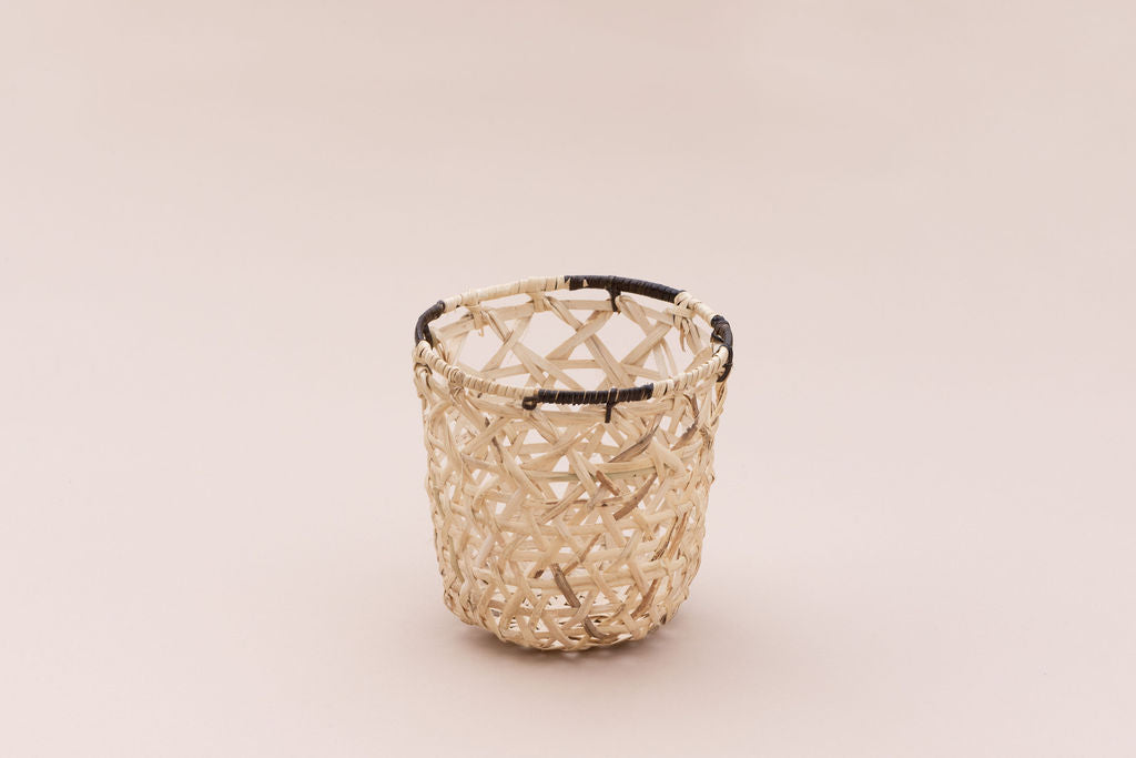 Handwoven Hexagon Weave Storage Organizer | Small