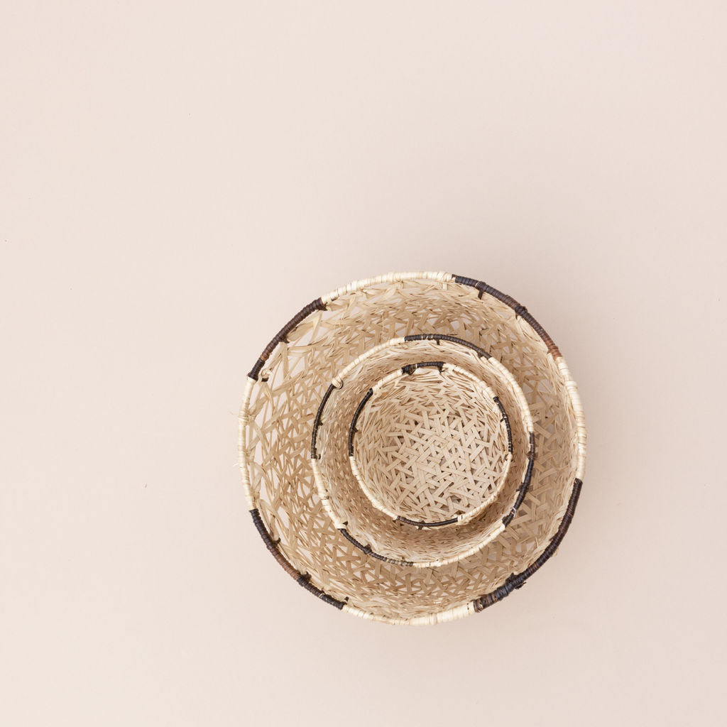 Handwoven Hexagon Weave Storage Organizer | Medium