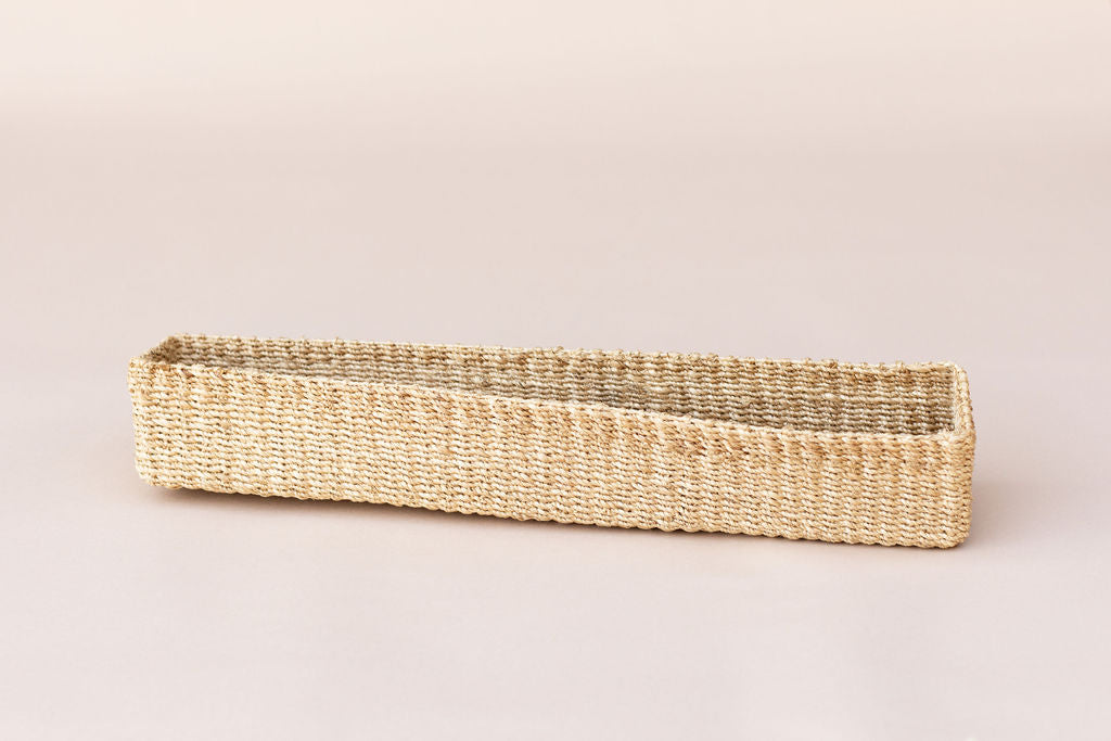 Abaca Long Storage Tray | All Natural