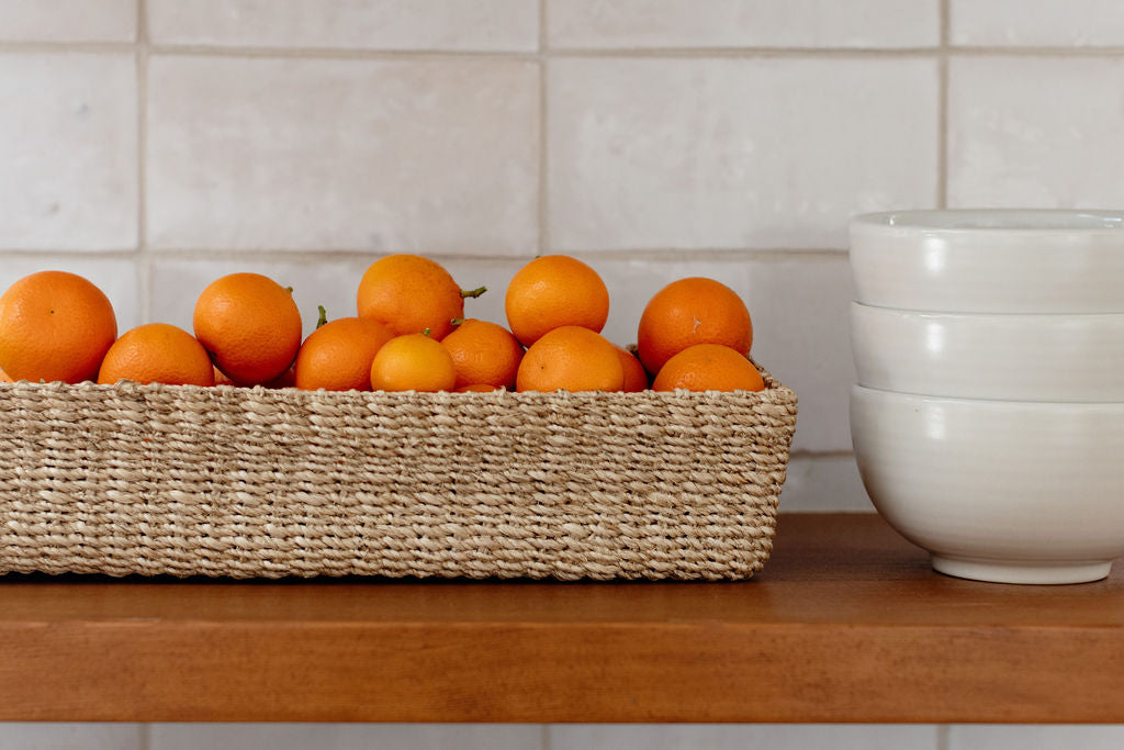 Abaca Long Storage Tray | All Natural