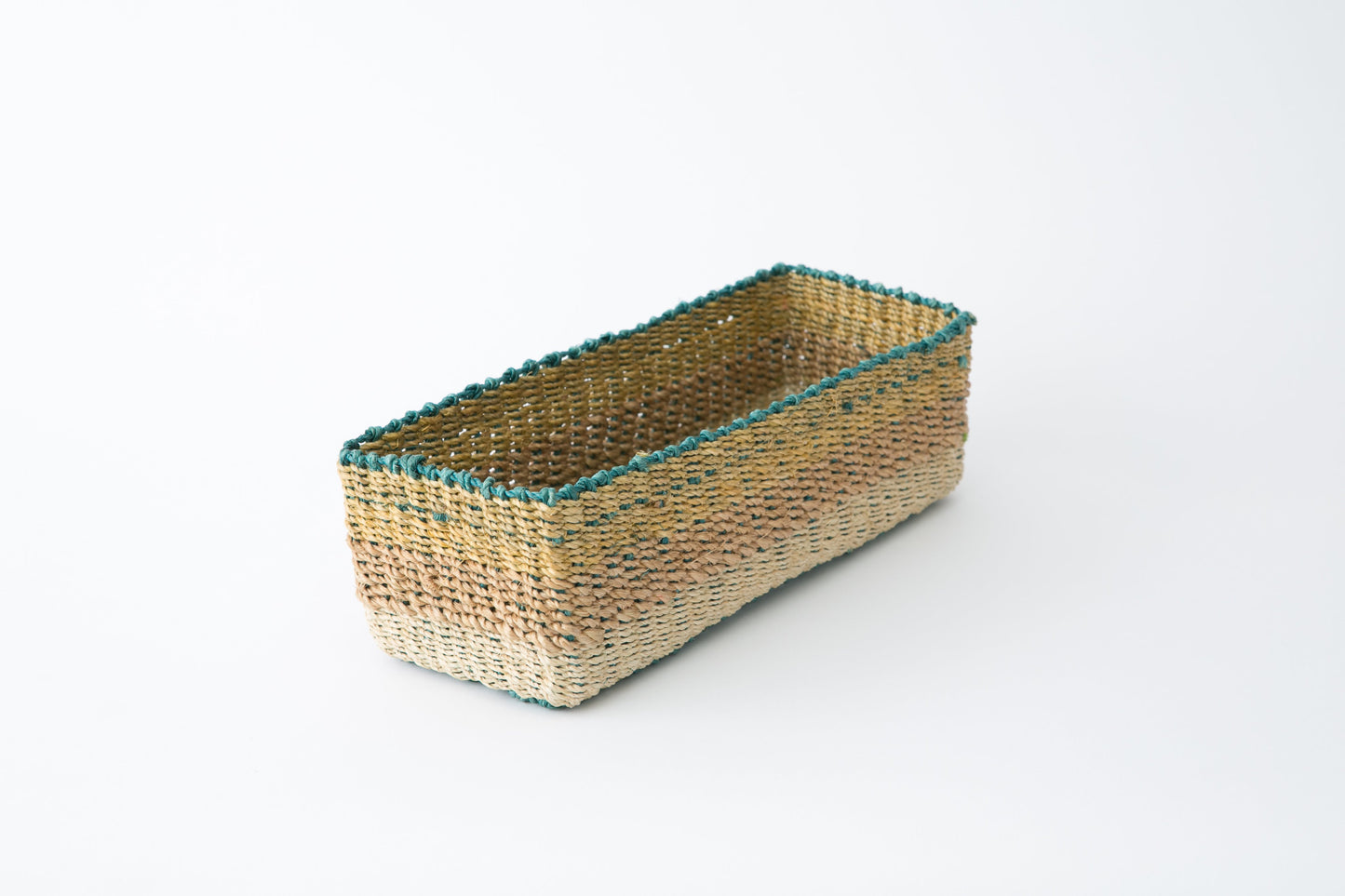 Abaca Storage Tray | Golden brown + Natural