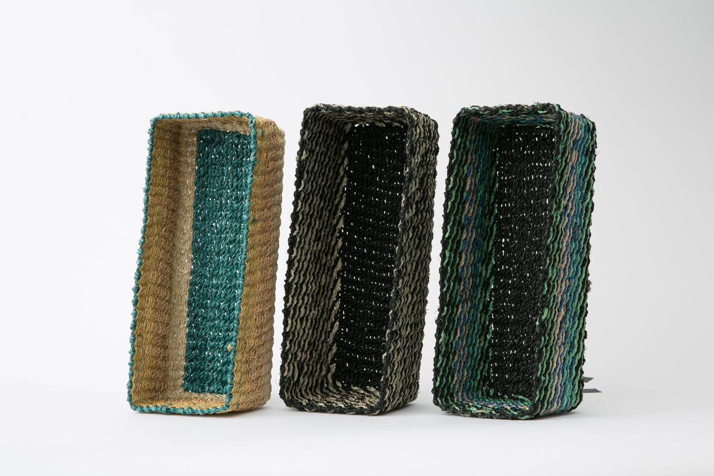 Abaca Storage Tray | Golden brown + Natural