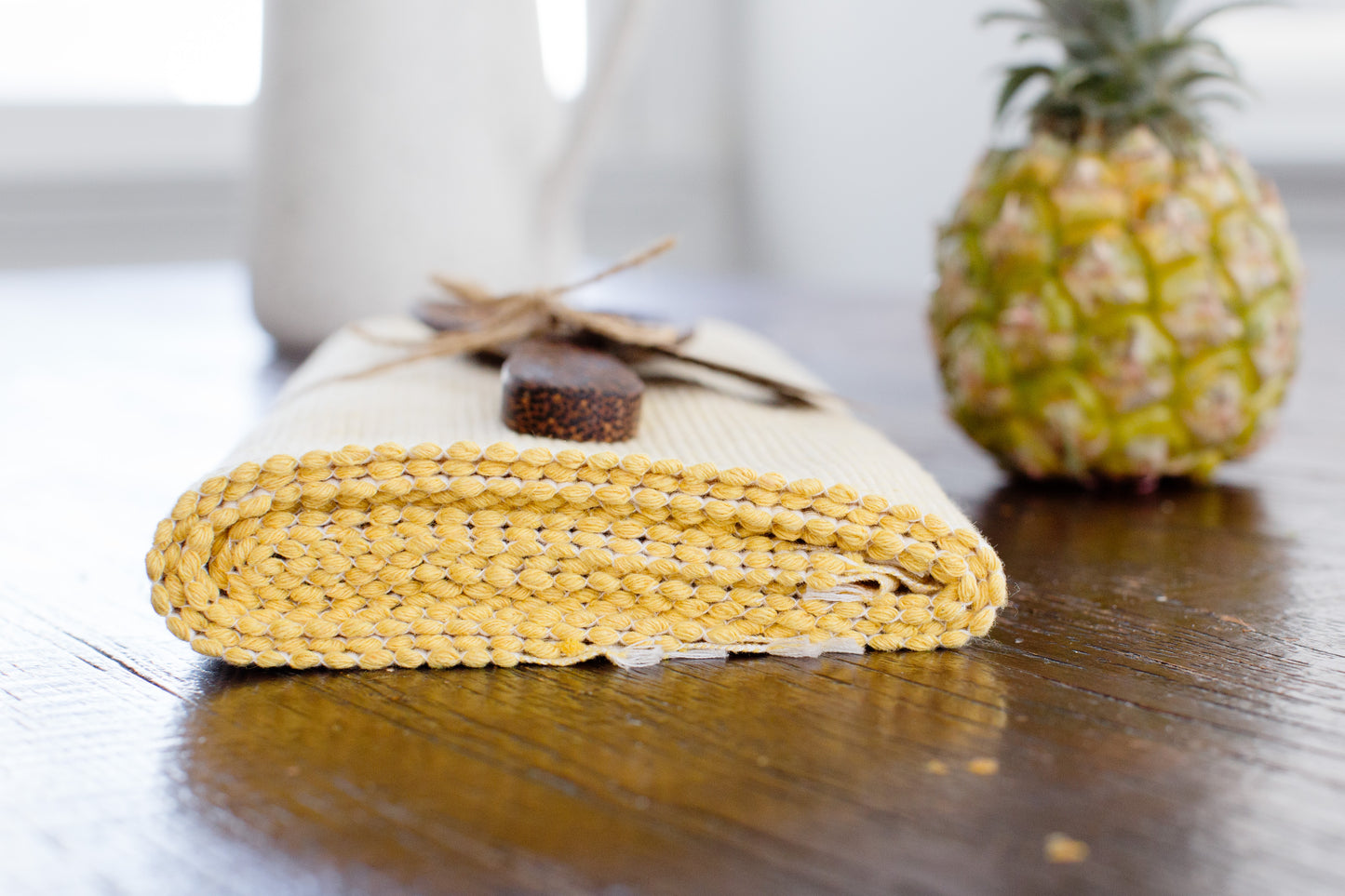 Handwoven Dining Placemat | Pastel Yellow