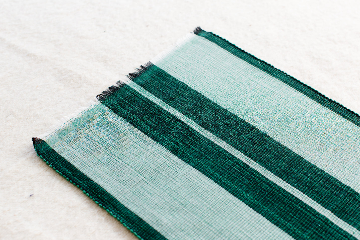 Woven Cotton Dining Placemat | Forrest Green