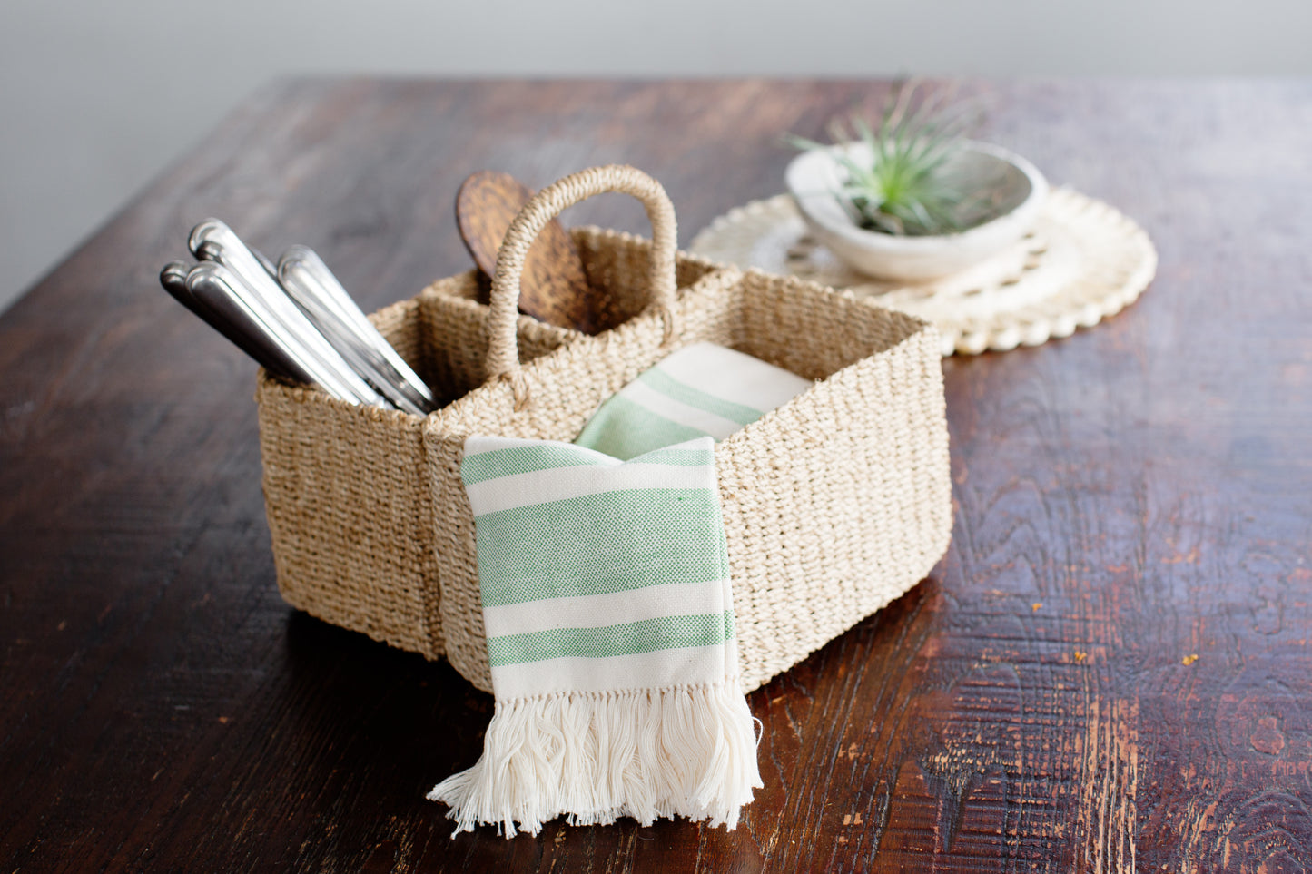 Abaca Handwoven Caddy Organizer