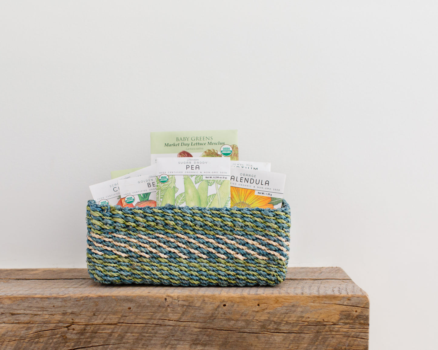 All Purpose Storage Tray | Green + Blue + Cream