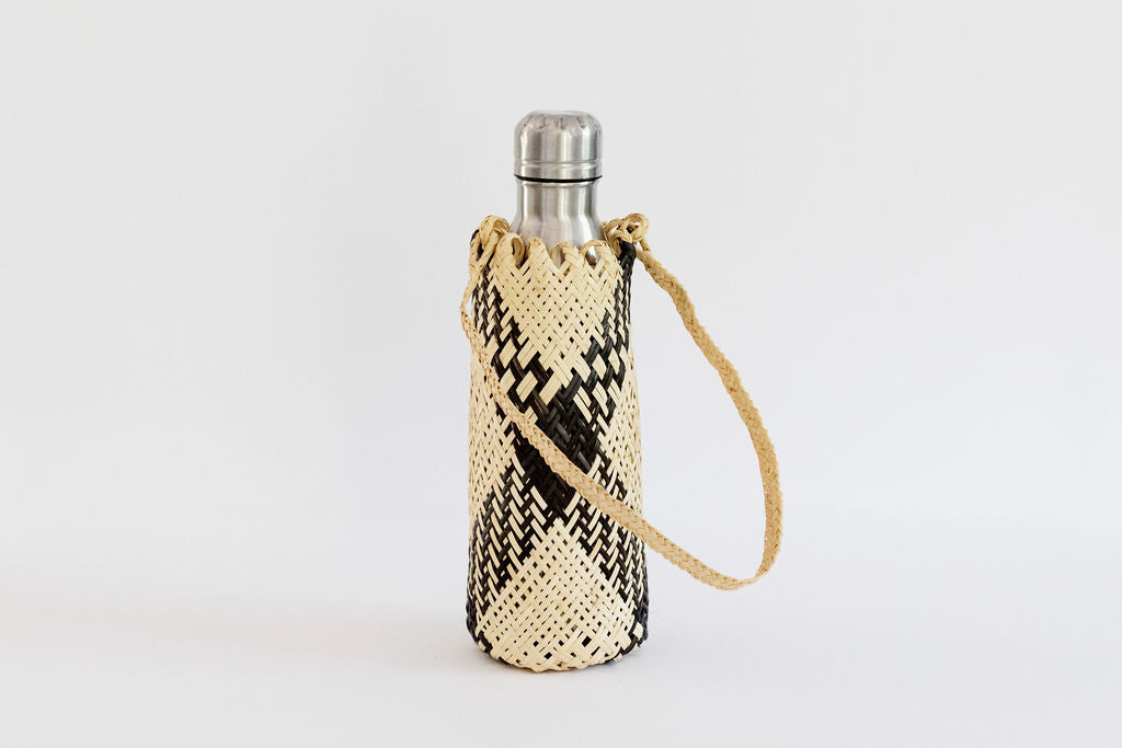 Woven Wine Tote | Water Bottle Holder