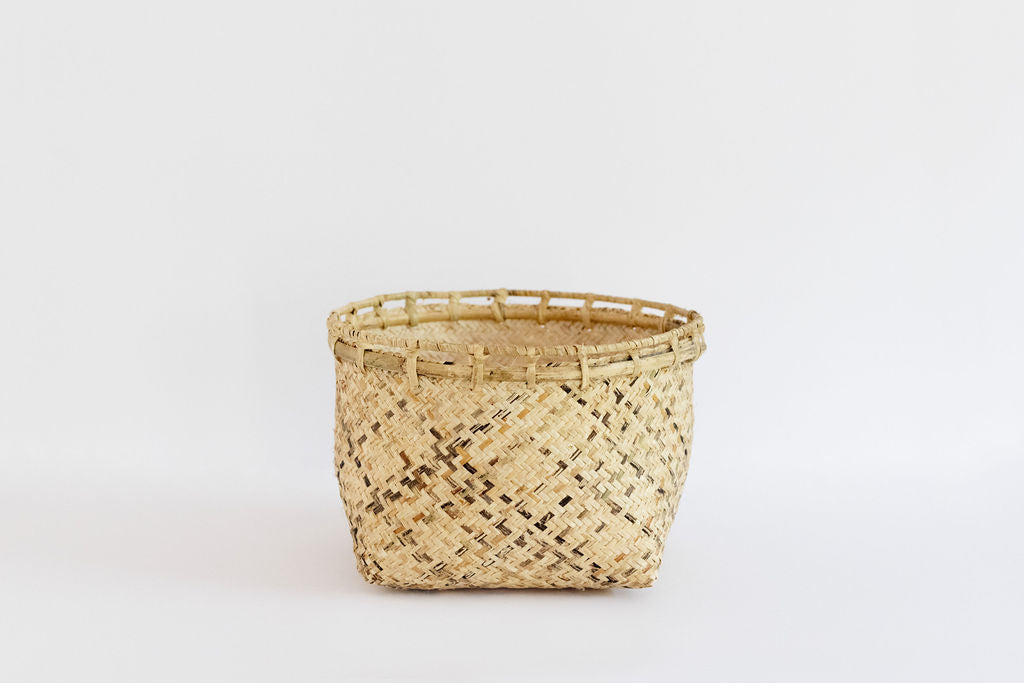 Storage Organizer with Rattan Rim