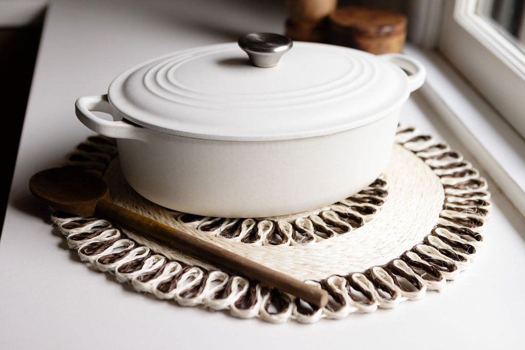Handwoven Seagrass Placemat | Trivet | Charger | 16"