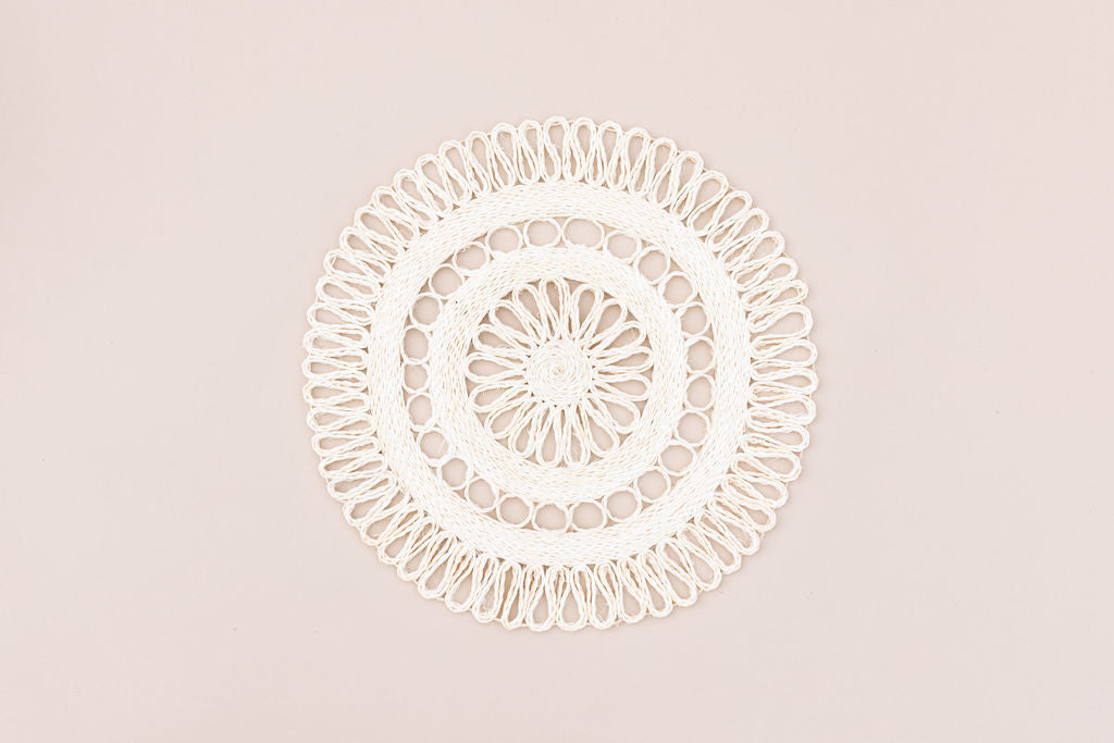 Handwoven Seagrass Placemat | Trivet | Charger | 16"