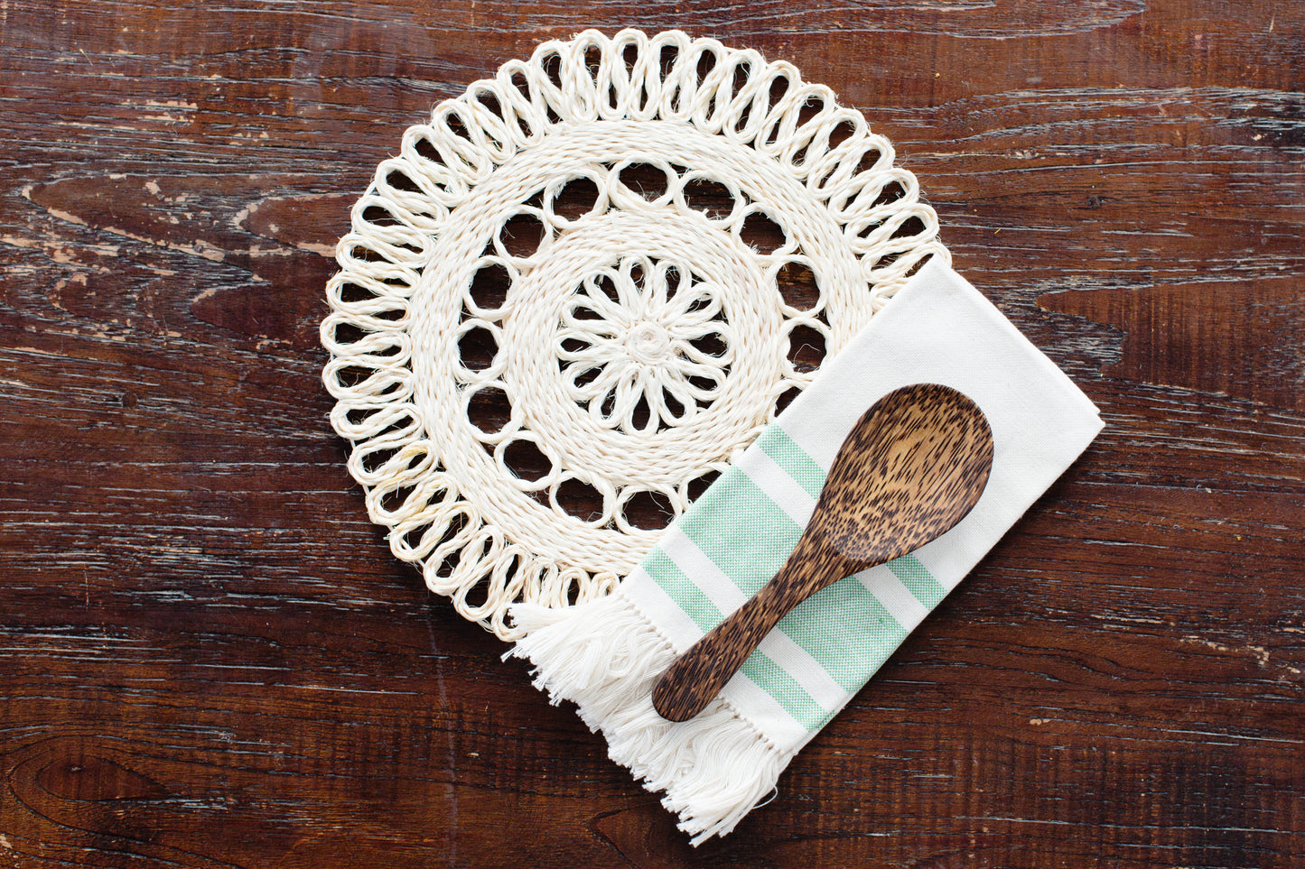 Handwoven Seagrass Placemat | Trivet | All Natural | 10 inches