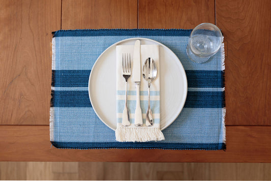 Housewarming Gifts | Blue Placemat & Napkins