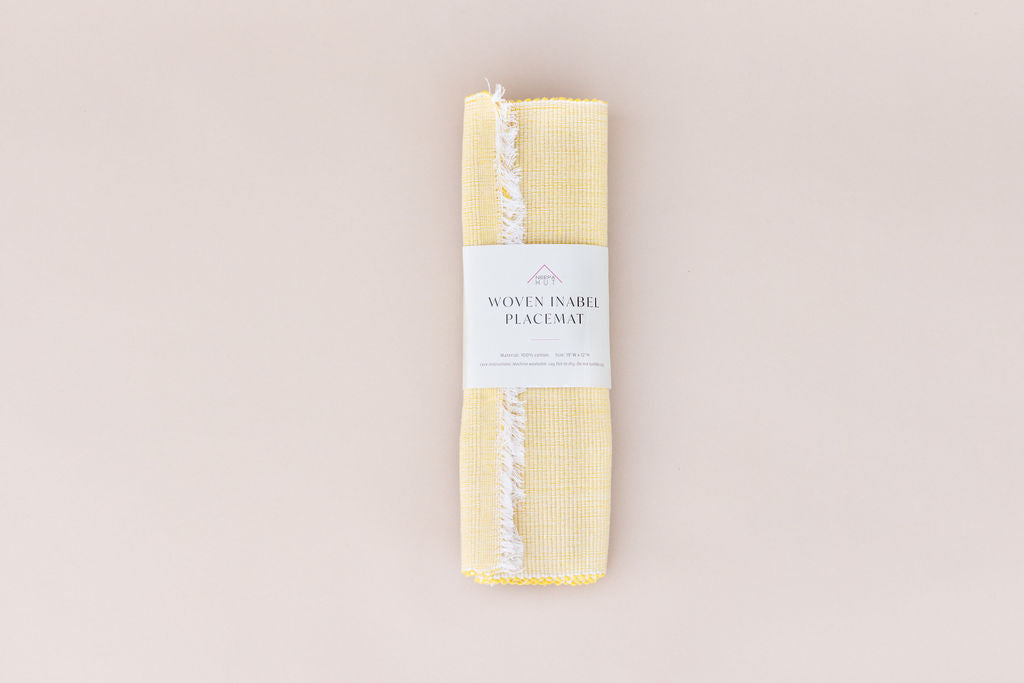 Inabel Placemat | Pastel Yellow