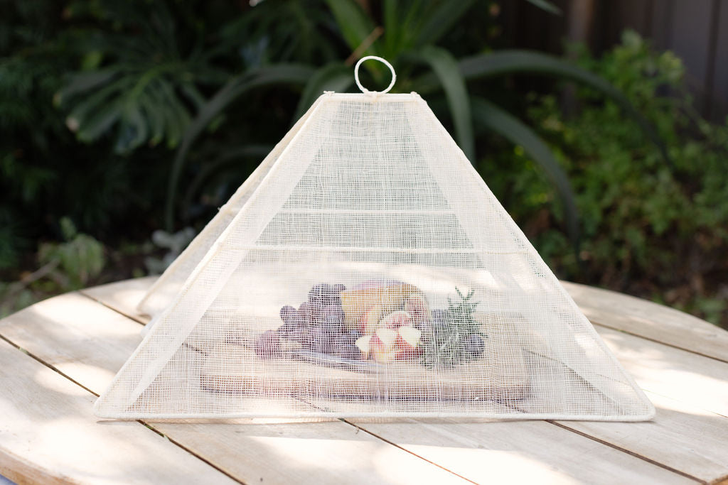 tent cream Handmade Collapsible Woven Food Tent