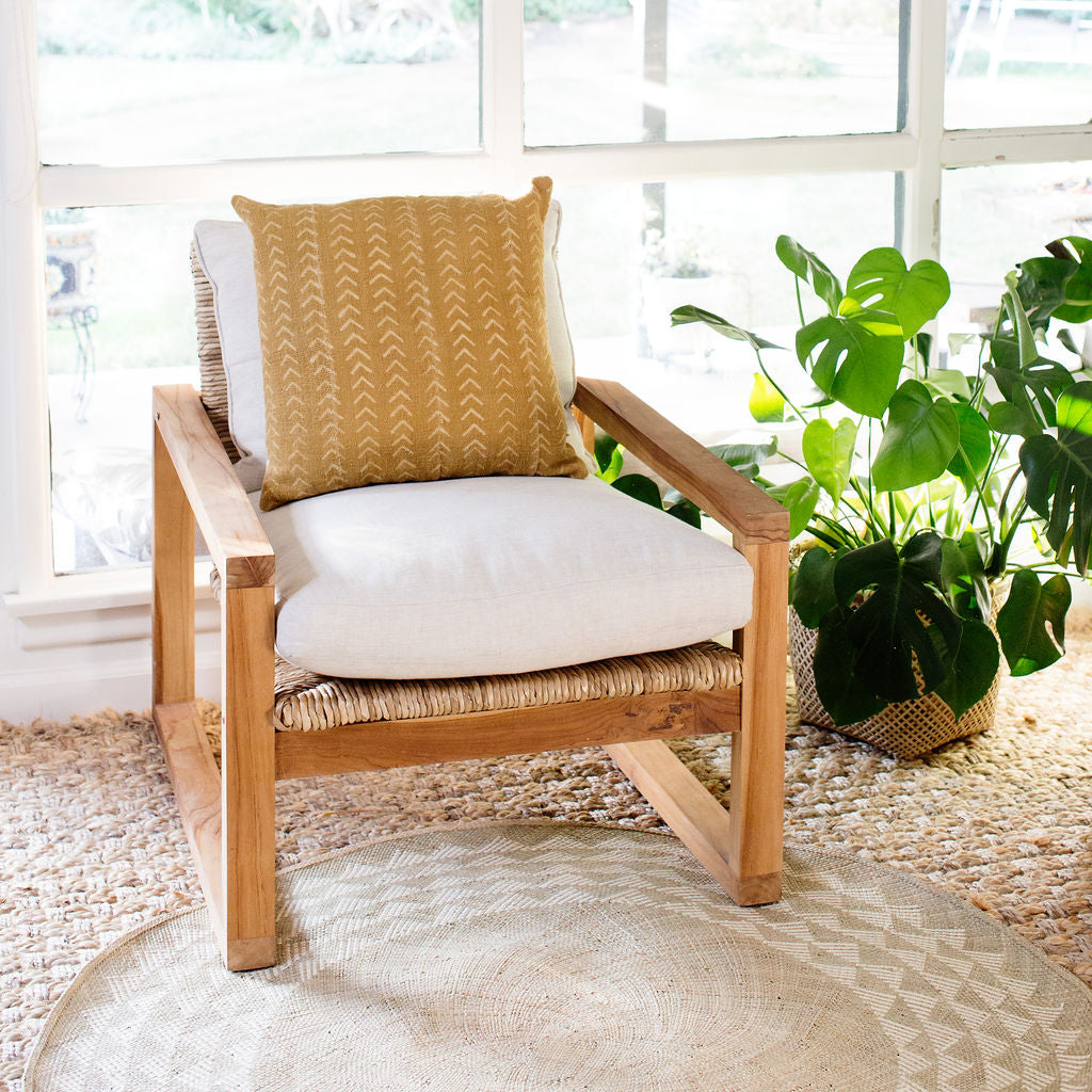 8" Monstera Split + Bamboo Basket