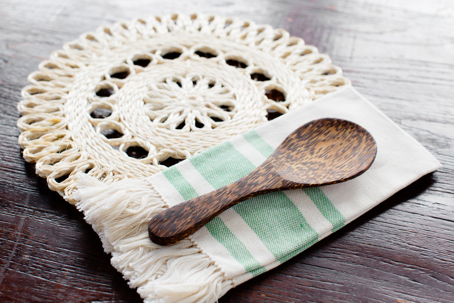 Handwoven Seagrass Placemat | Trivet | Charger | 16"