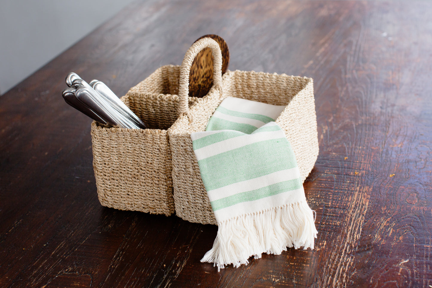 Abaca Handwoven Caddy Organizer