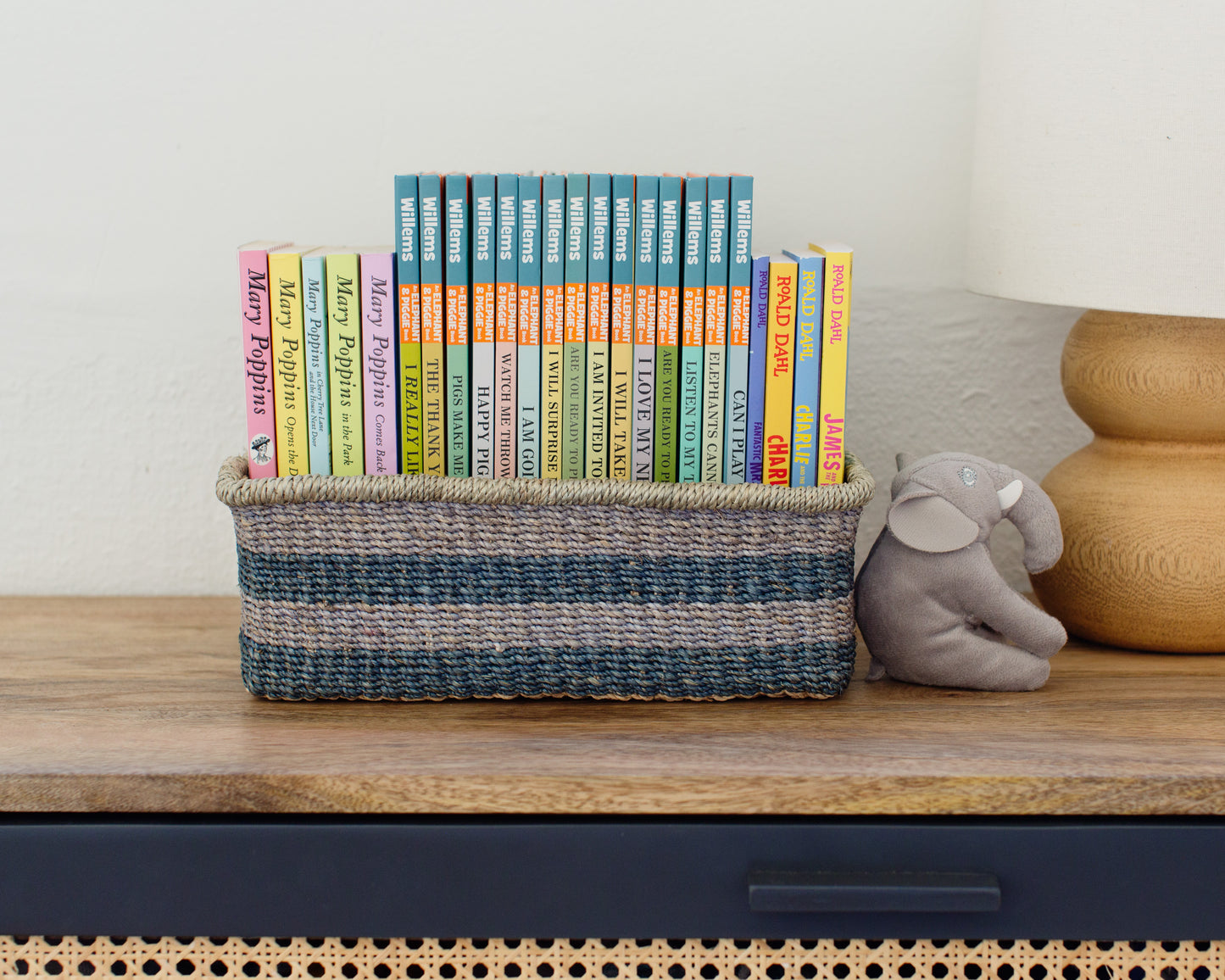 Woven Catchall Storage Tray | Blue