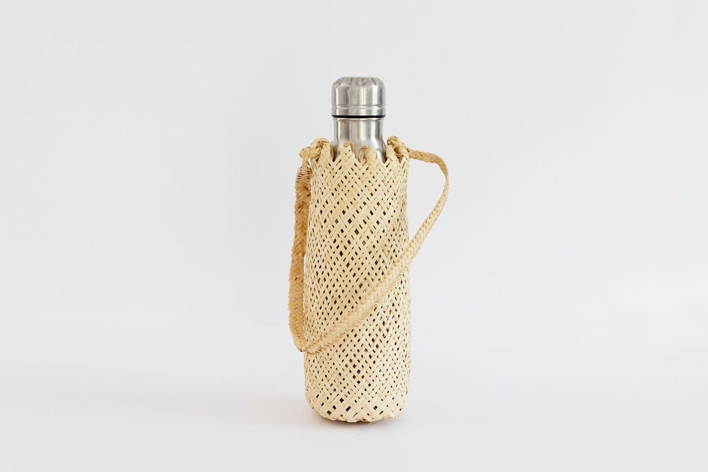 Woven Wine Tote | Water Bottle Holder