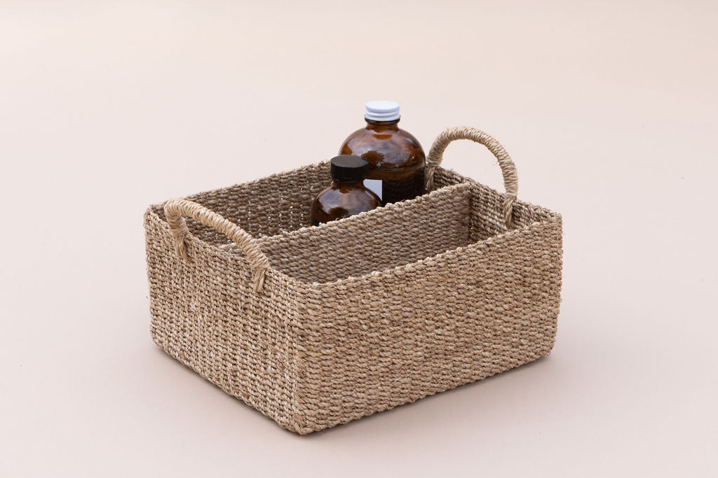 Abaca Handwoven Twin Caddy Organizer