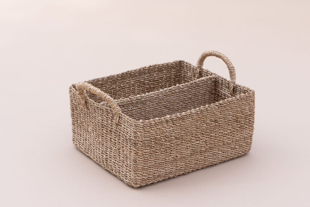 Abaca Handwoven Twin Caddy Organizer