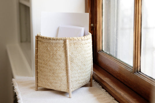 Woven Basket with Stand |All Natural