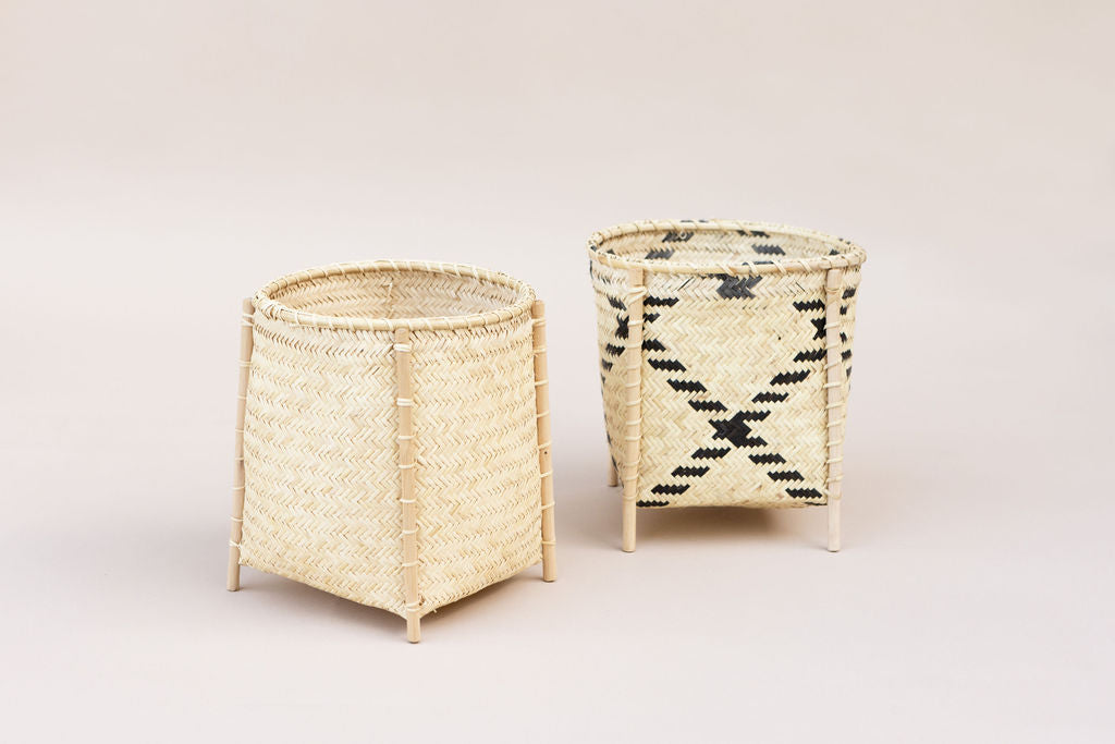 Woven Basket with Stand |All Natural