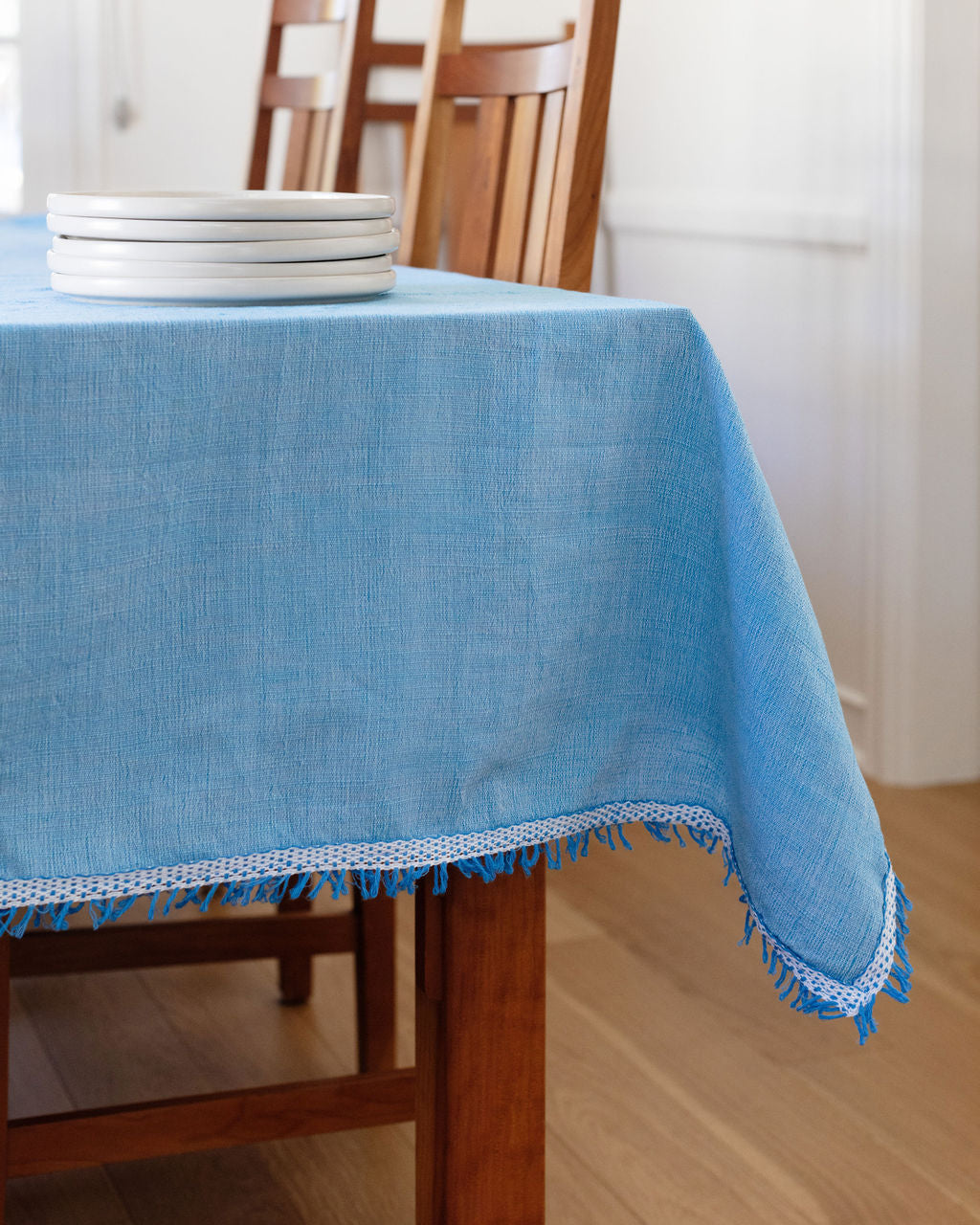 Inabel Woven Tablecloth | Pastel Blue
