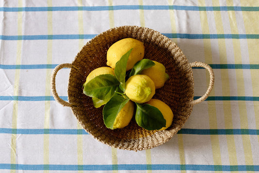 Woven Round Tray I Light Green